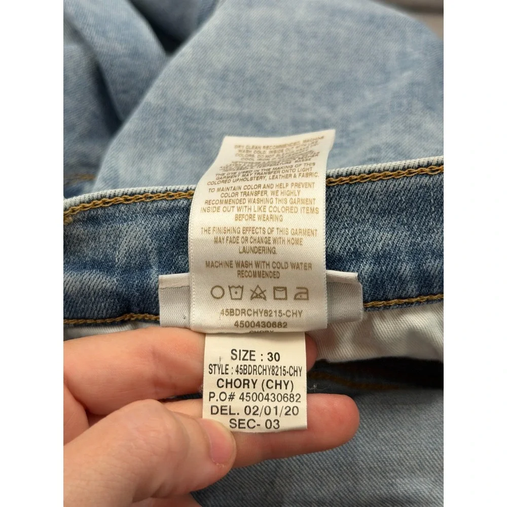 Joe's Jeans The Asher Slim Fit Mens 30x34 Chory Light Wash Faded Indigo Stretch